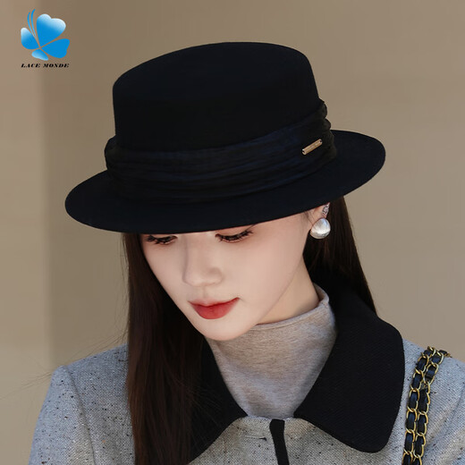CHAPEUR LAN SHIMENG POUR LES FEMMES AUTUMNE ET HIVER BASIN HAPE FLAT RIDGE TOP BRITANNE RETRO RETRO LEVE CELLET