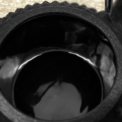 
Iron Cast Iron Tea imported from Japan, black big ash pattern teapot brewed tea 0.35L-12041 Black 0.35L