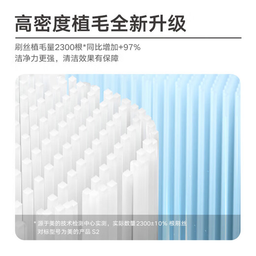 美的（Midea） 电动牙刷刷头头 适配S1P（老款） 灰 3支装