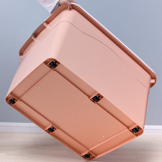 Chenzhi Shangpin Storage Box Extra Large Plastic Box for Household Products Wholesale Storage Box Clothes Storage Box Dormitory Thickened Organizing Box Pretty Pink 350# (Length 80* Width 59 Height 48cm)