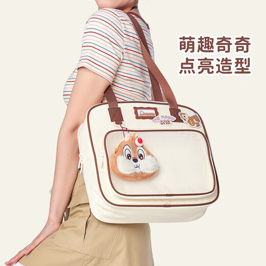 迪士尼（Disney）迪士尼单肩包手提包草莓熊女上班通勤出游时尚简约新款手提包拎包 HWBD1343唐老鸭