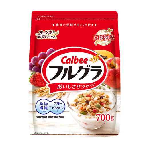 Calbee Classic Fruit Oatmeal 700g Japanese original imported food nutritious breakfast ready-to-eat snack meal replacement