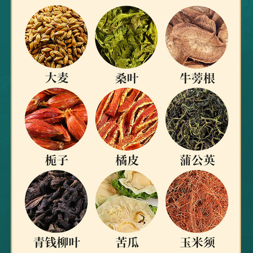 
Beijing Tongrentang Corn Shave Mulberry Leaf Bitter Melon Tea Green Money Willow Dandelion Tea Mulberry Leaf Double Melon Tea Brut Dried Melon Dried Melon Dried Melon Dried Melon with Cassia Tea Breeding Burdock Root Blood Barley Sugar Pressure Tea 2 Boxes