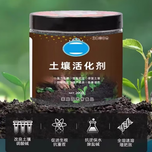 Qiante soil activator for flower green plants, succulent fruit trees and flowers, general soil activator 100g 1 bottle