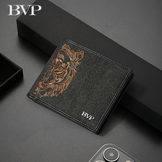 Platin-Brieftasche Herren Kurzer Multifunktions-Leder-Brieftasche Multi-Card-Kartenbeutel großer Kapazität Kuhspanner Geldbuße Geburtstagsgeschenk