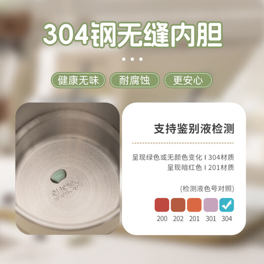 广意304不锈钢咖啡杯马克杯可爱熊猫便携大容量杯子配吸管+贴纸GY7371