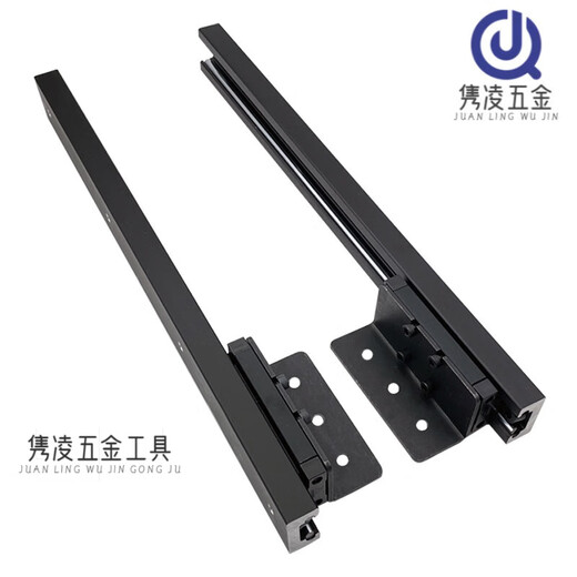 OUOETYTLXT中岛台伸缩隐藏式轨道厨房吧台延伸导轨餐桌抽拉台面滑轨五金 导轨1700mm总长/行程1585mm