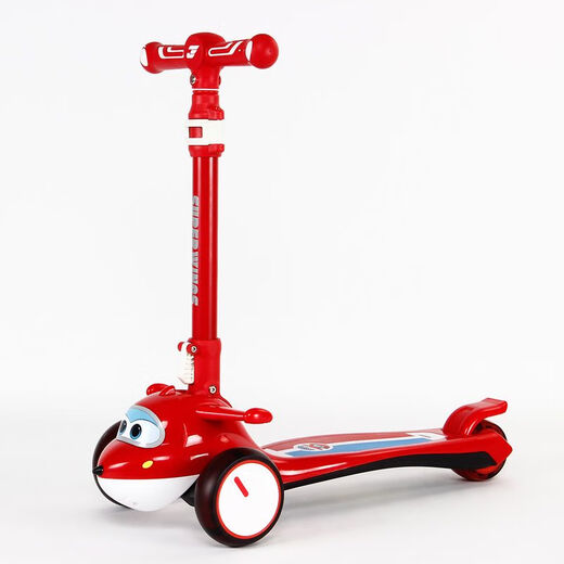 Super Flying Hero pour enfants Scooter SW-688 Ledi Xiaoai Animation Cartoon Aircraft Polable Head Scooter Xiaoai Flagship Edition avec siège + anti-roll + flash