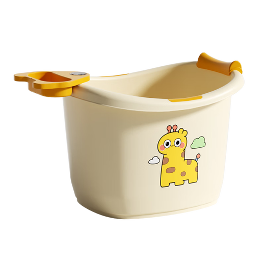 Benmai Kinderbad Eimer verdickte Baby Bad Eimer Baby Badewanne Schwimmschale Haushaltsbad Eimer Bad Werkzeug Flaggschiff Modell 0-10 Jahre alt (Spielplatte + Dusche) Reis