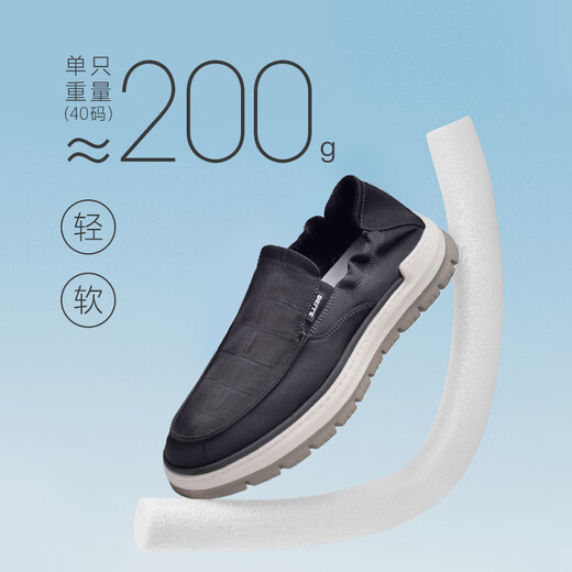 百丽布鞋男商场舒适休闲鞋大码D3GC3BM3 蓝色 40