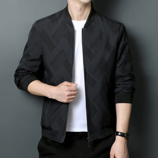 
JINBA brand young and middle-aged men's jacket spring and autumn 2022 new style middle-aged daddy k12123 dark green M 170/