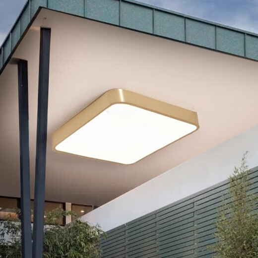 Heling Quangong al aire libre de techo al aire libre puerta de entrada de villa de altura delantera balcón de pasillo impermeable a la terraza cuadrada de insecto cuadrado X3893/pequeño 30 cm/tres color ajustable ajustable