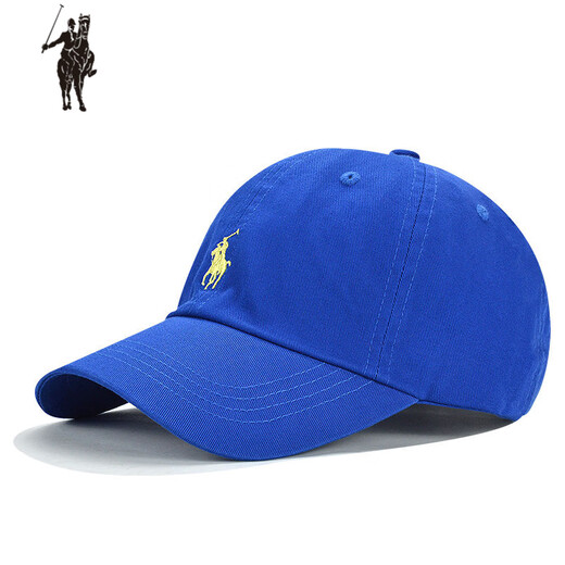 Larren Paul Polo Hut Männer und Frauen gebogene Rand Weiche Top Baseball Mütze Trendy Khaki Vielseitige Sonne Baseball Cap Polo Baseball Cap - Navy Blue M [54-60 cm]
