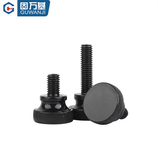 Guwanji GB834 Schwarzes, hochköpfiger Hand-Etge-Bolt Black Zink mit großer Kopfschleuder handgeschlagener Schraubeschraube M4x6 (20 Teile)
