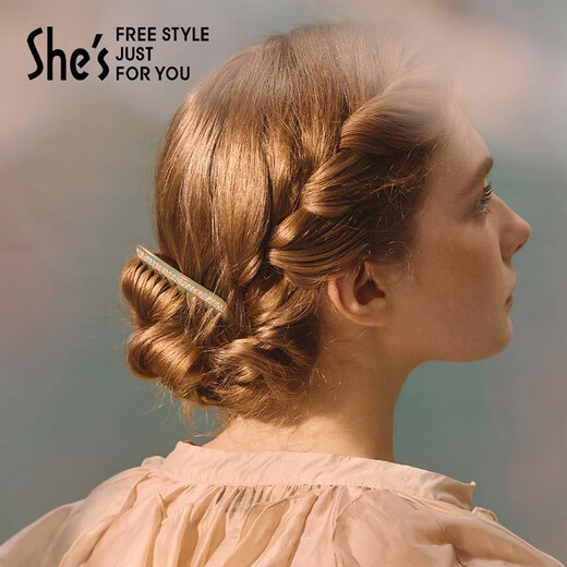 She s Akiko Monet impression acetate plate bright comb multi-tooth hair comb broken hairpin hair accessories headdress birthday gift light emerald green D0