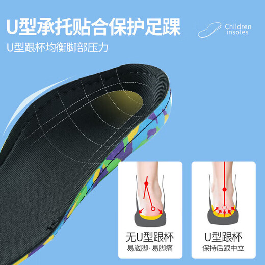 FOOTOPPO children's flat foot insoles