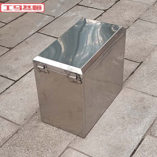 1 Boîte côté coffre de moto Trunk Box en acier inoxydable Construction de voiture Décoration Boîte à outils de rangement extérieur Longueur 32 * Largeur 20 * Hauteur 20cm15932 * 20C