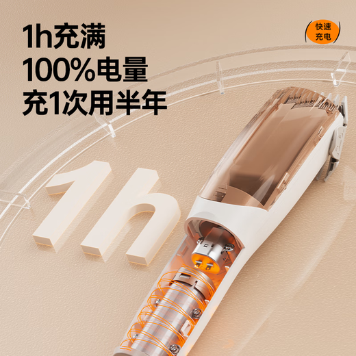 Bär (Bär) professionelles Baby Haar Clipper Children's Electric Fader Bass Lange Akkulaufzeit Automatisch Saugen Der ganze Körper kann gewaschen werden p05g1