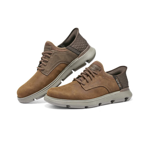 斯凯奇（Skechers）闪穿鞋男鞋夏季通勤商务鞋软底轻便舒适一脚蹬休闲工作板鞋205046