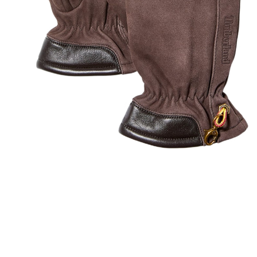 
Timberland Men's Logo Gloves 2023 New Winter Nylon Nylon Finger Design Daily Applicable Brown L