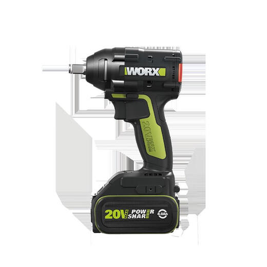 SANQI TIGER WAX WU279 Batería de litio Impacto Llena Carga sin escobilla Gran torque Viento Viento Herramienta de llave eléctrica WU279+3884.0 Dual Electricidad Rápida Carga rápida
