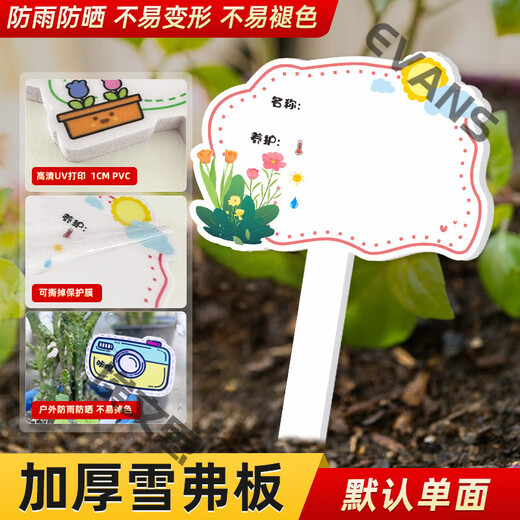 Xushansi Kindergarten Simulation Pot Brand Gardening Simulation Flower Pot Simulation Label Signage Succulent Care Brand DIY Handmade YHCD-04 10x16cm
