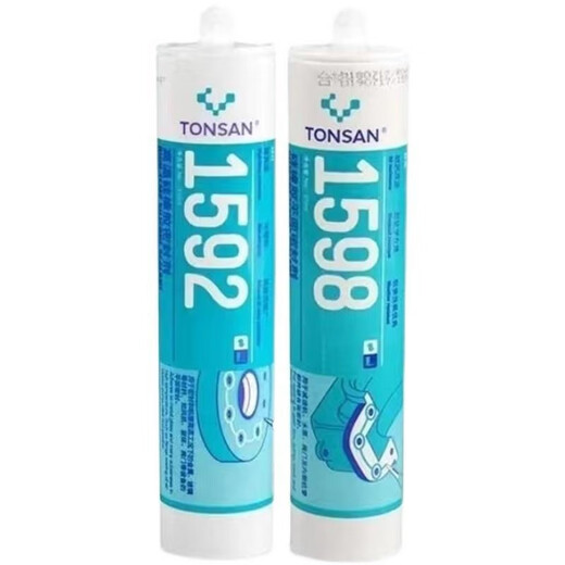 XMSJ可赛新 TONSAN天山1587密封胶 1596 1598 1592硅橡胶平面密封剂耐 1598(100g)
