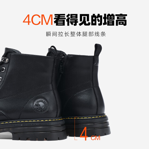 Mark Wafi Martin Boots Men's Men's Automne et Winter Cotton Chaussures PLUS FOUCE BOOTS SNOGE HIGH TOP CHAISSOIRES MENS MEN VAISONS BOOTS BOOTS DE CUIR BOOTS PURE NOIR 44