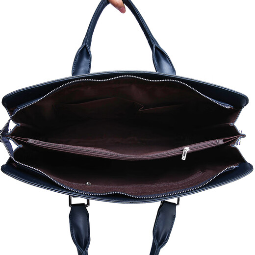 MOEPEQDAISHU men's briefcase business handbag shoulder crossbody men's bag large capacity waterproof wear-resistant horizontal computer bag backpack blue medium 14 inches