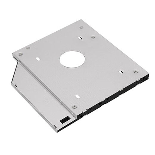 Liantuo laptop optical drive slot SATA hard drive bracket hard drive bracket silver suitable for SSD solid state drive/supports hot-swappable 9.5mm hard drive bracket