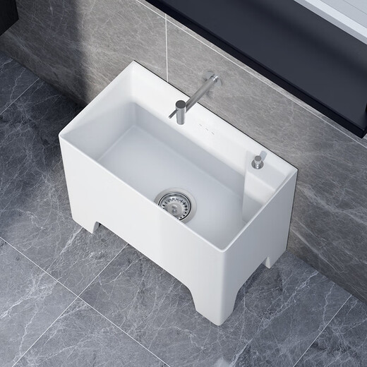 Duradia balcony mop pool ceramic mop pool wash floor mop pool trough bathroom floor-standing household high-foot mop basin YD-033A (45*20*45)