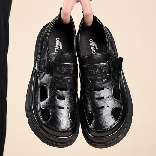 Cartelo Hole Schuhe Herren Lederschuhe Sommer atmungsaktiv weich