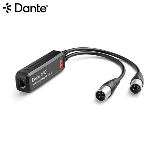 DANTE BY AUDINATE AVIO analog audio to Dante adapter Internet of Everything plug and play digital audio digital-to-analog converter ADP-DAO-AU-0X1