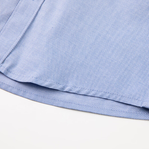 HAZZYS brand children's clothing boys' shirt spring new classic lapel simple handsome fashion casual long-sleeved shirt ice crystal blue 130cm