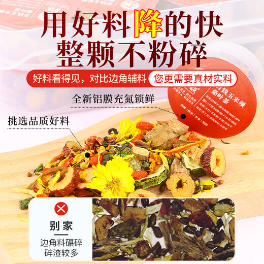 Jingshuo Qingqian Mais Haut Bluthochdruck Tee drei Hypertonie Maulbeerblatt Doppelte Melone Zuckerreduzierende Gesundheit Tee Neujahrswaren zur Ehren der Ältesten Qingqian Liu Mais Haut Maulbeerblatt Tee [zwei Kisten, 60 Dosen]
