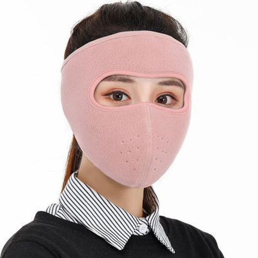 HengTravler Autumn and Winter Masks Outdoor Cycling Warm Thickened Neck and Ear Masks Men's and Women's Windproof Electric Vehicle Full Face Mask Brown Edge