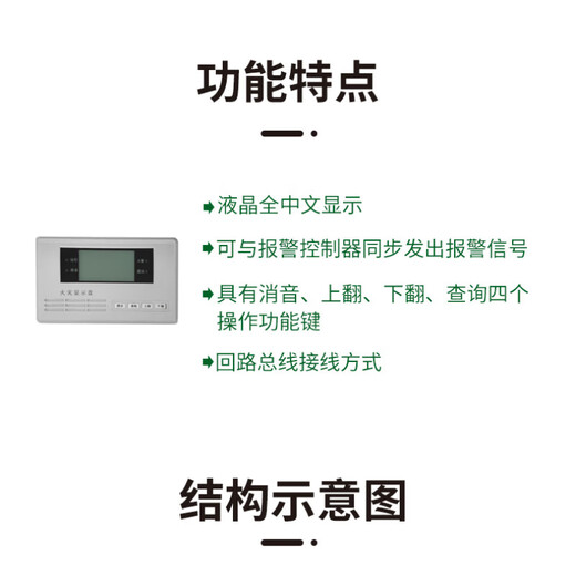 Taihean Tanda fire protection display panel four-wire layer display plug-in structure Chinese character LCD fire protection display panel TX3404A TX3403 four-wire system