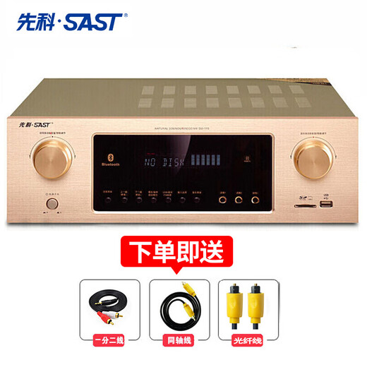 先科（SAST） 功放机大功率家用5.1声道重低音家庭影院数字蓝牙功放支持同轴光纤播放 【SU-115】