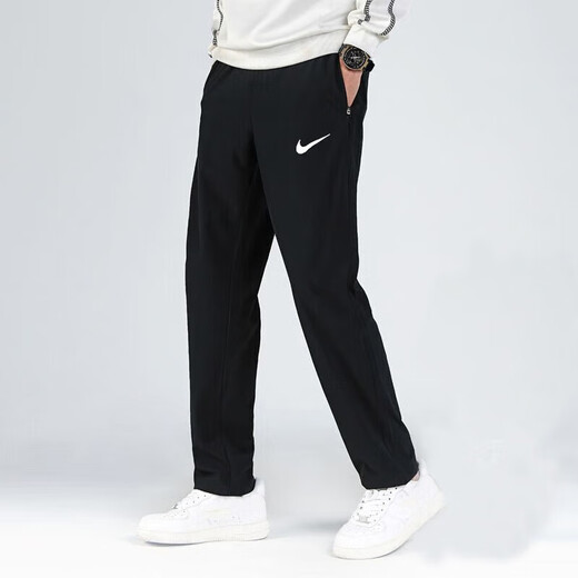 Nike (Nike) Herren Winter Neue Sporthosen Straight Hoodies verdickte Hosen bequem und warme Freizeithosen DM6627-010 m