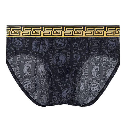Modal Ice Silk Herren-Slips für Männer Sommer dünne antibakterielle atmungsaktive neue kühle Größe Black Gold Shorts S9230 [9231+9232+9233] Schwarz Can 2xl-Gewicht 135-155jin [Jin gleich 0,5 kg]