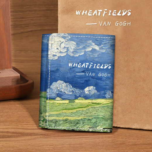 Qianjing Van Gogh Pintura al óleo Billetera Corta 2024 NUEVA MULTA MUJER CARDA DE MONEJA Bolsa Estudiante Diseño de nicho para hombres INSZ VAN GOGH PINTURA DE PINTURACIÓN ALEL ALEL ALA MAGNETIZACIÓN