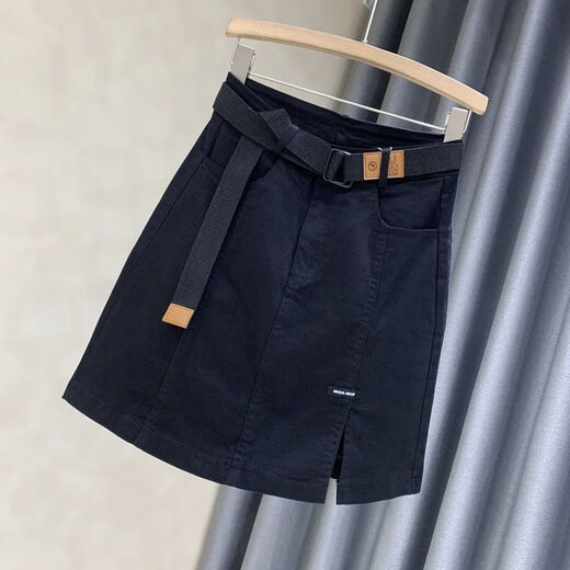 Ranwei Feray Falda corta de falda para mujeres en el otoño Nuevo altos de la cadera de la cadera de la cadera de la cadera de la cadera de la cadera de la cadera [Calidad] 5012-Khaki + Belt M Recomendado 95-105Jin [Jin equivale a 0.5 kg]