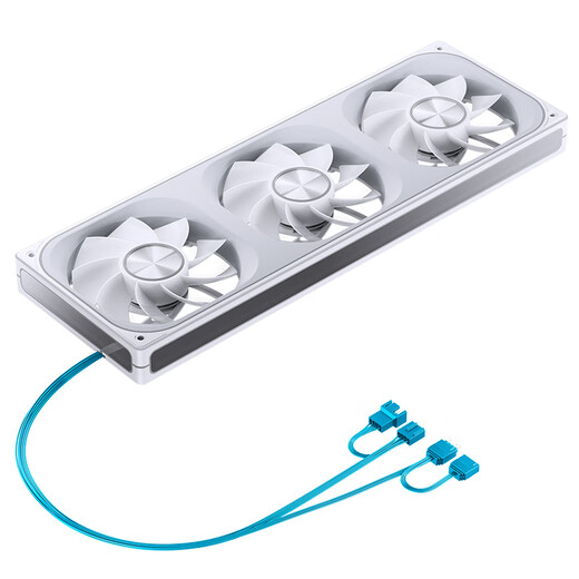 乔思伯（JONSBO）ZA-360WR ARGB版白色反叶 12CM*3机箱风扇（四面一体千层镜光效/3连体/铝质铭牌/PWM公母头）