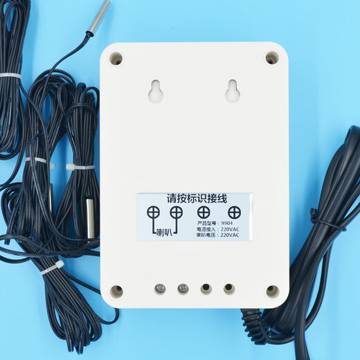 
Kailux 9904 four-channel temperature test alarm multi-channel high and low temperature alarm upper and lower limit digital display adjustable temperature control host 9904+4 10-meter temperature measuring probes