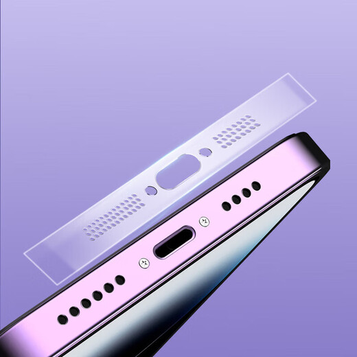 FEROOM is suitable for Apple iPhone15Promax mobile phone dustproof net speaker speaker charging protection sticker with dustproof plug hydrogel film speaker dustproof sticker 2 pieces for Apple 15Pro