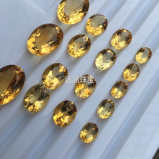 Henglijia natural gemstone loose stone oval water drop round square can be set with rings, pendants, bracelets, etc. Round 14