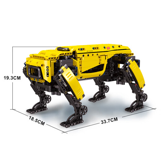Kratzer Kinder intelligenter Programmierung Fernbedienung Bionic Mechanical Dog Puzzle Zusammengebildete Bausteine Kinderspielzeug Roboter 15053 Spinnenroboter - Fernbedienung 818 Partikel