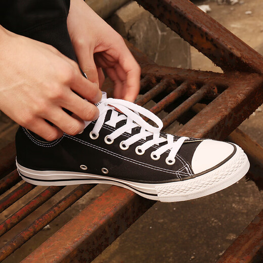 Converse Canvas Schuhe Herrenschuhe Frauenschuhe Allstar Schwarze Sportschuhe atmungsaktive Freizeitschuhe 37