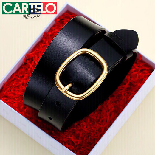 Cartelo Femme pour la ceinture coréenne de style coréen jupe décorative et pantalon décontracté simple épingle polyvalente boucle noire d'anniversaire 520 cadeau