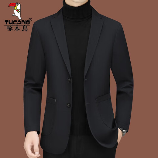 Woodpecker (TUCANO) casual suit men 2024 new men's business suit middle-aged single spring and autumn coat slim dad top men gray ZJ9889 180/XL